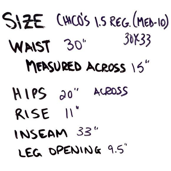 Chicos Originals Delancy Pin Stripe Damon Pants Size 1.5 Reg Medium 30x33 NWT - Picture 2 of 9